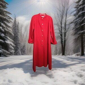 I Magin  Mayfair of CA Red Vintage Wool Coat  Size M-L SEE MEASUREMENTS